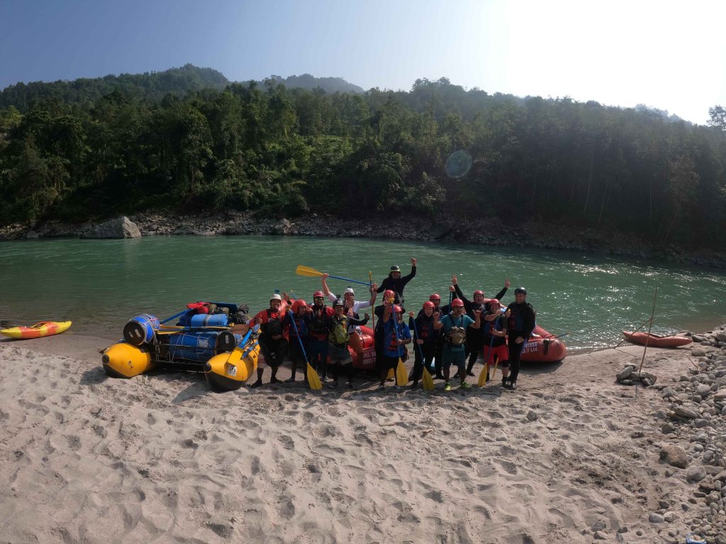 Tamur River Rafting Team with Nepal River Runner