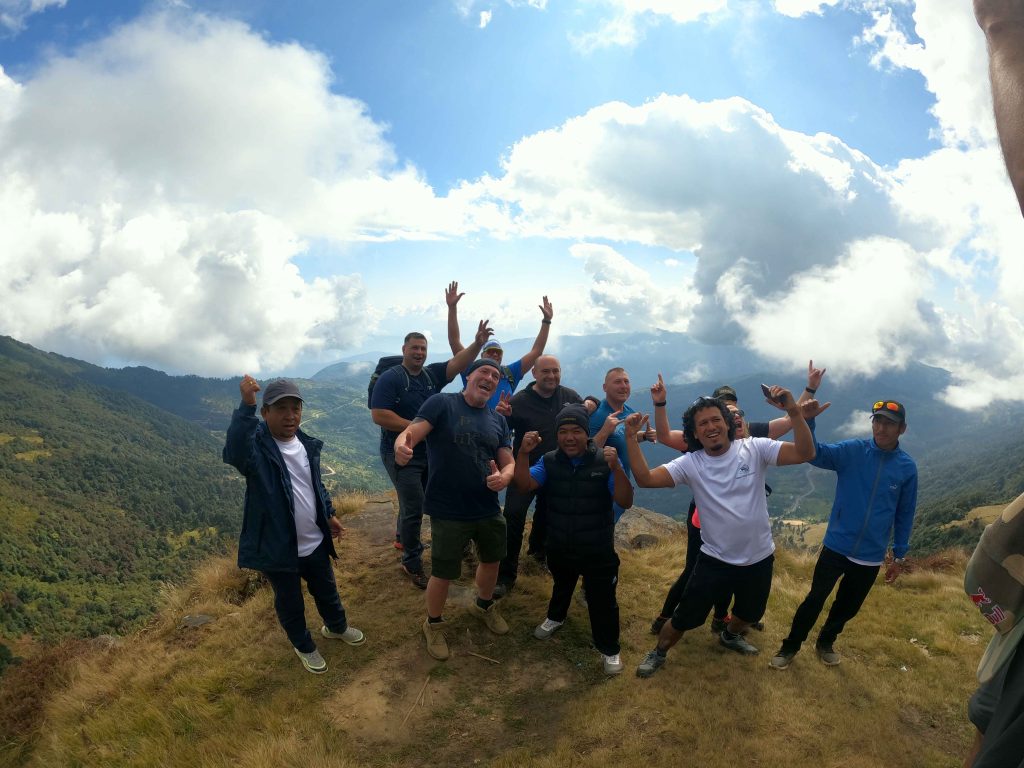 Trekking team with Nepal River Runner Team